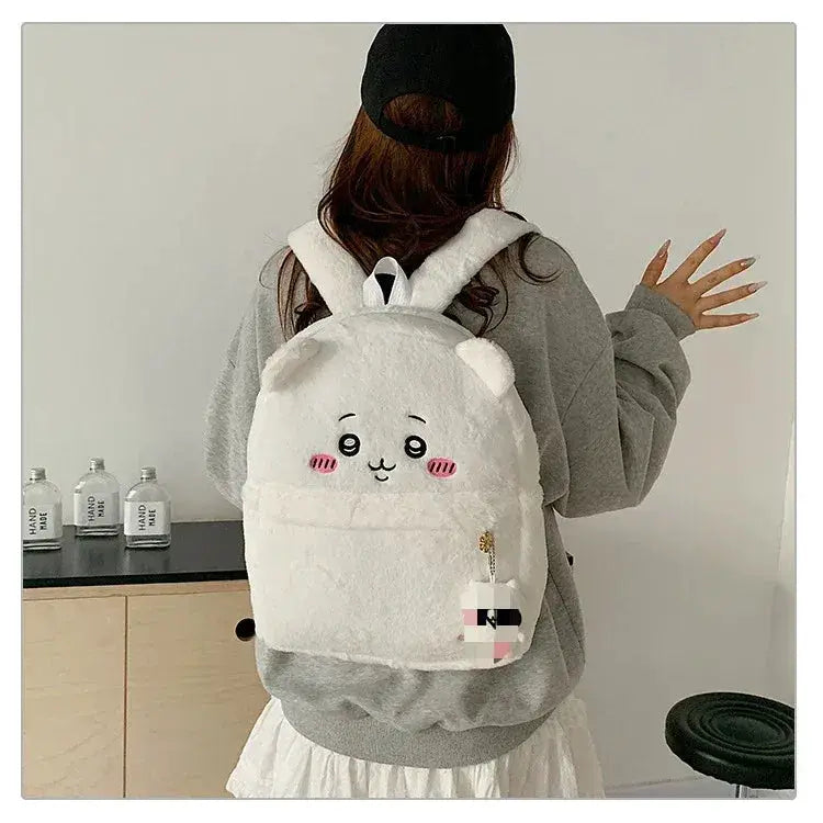 Chiikawa Plush Bear Backpack Large Capacity for Women - ToylandEU