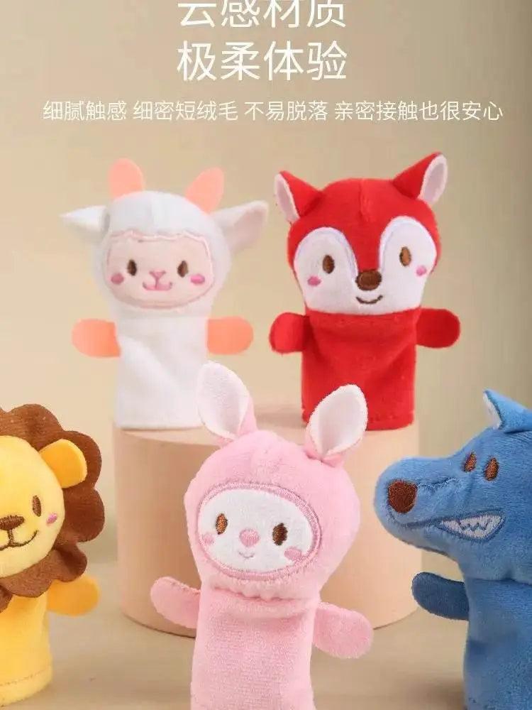  Children Animal Education Dolls Baby Finger Plush Doll Toys -  ToylandEU™