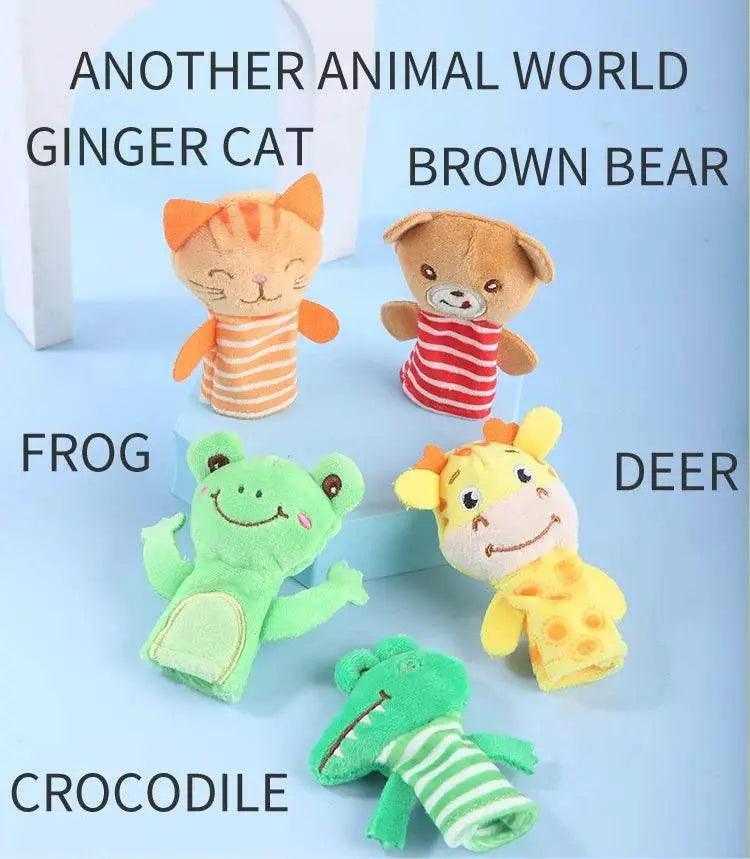  Children Animal Education Dolls Baby Finger Plush Doll Toys -  ToylandEU™