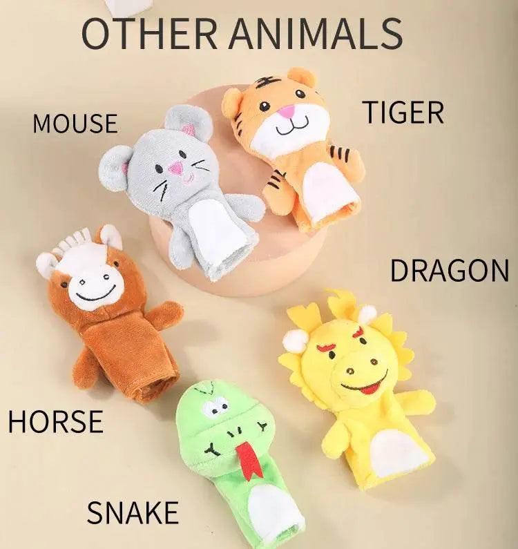  Children Animal Education Dolls Baby Finger Plush Doll Toys -  ToylandEU™