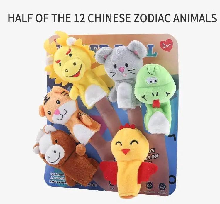  Children Animal Education Dolls Baby Finger Plush Doll Toys -  ToylandEU™