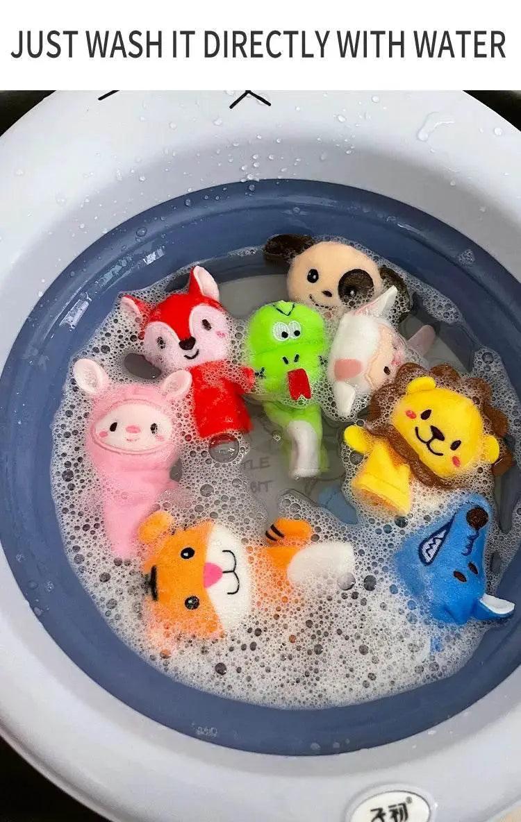  Children Animal Education Dolls Baby Finger Plush Doll Toys -  ToylandEU™