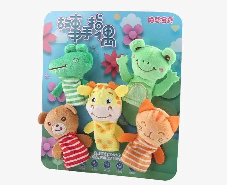  Children Animal Education Dolls Baby Finger Plush Doll Toys -  ToylandEU™