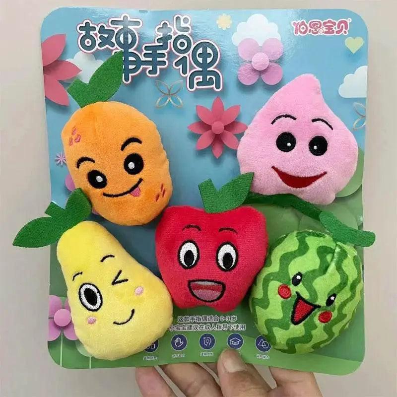  Children Animal Education Dolls Baby Finger Plush Doll Toys -  ToylandEU™