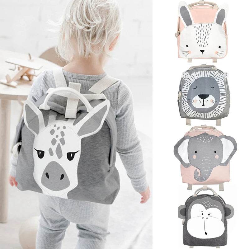 Children Backpack Toddler Kids School Bag For Baby Cute Bag Boy Girl Light Rabbit Butterfly Lion - ToylandEU