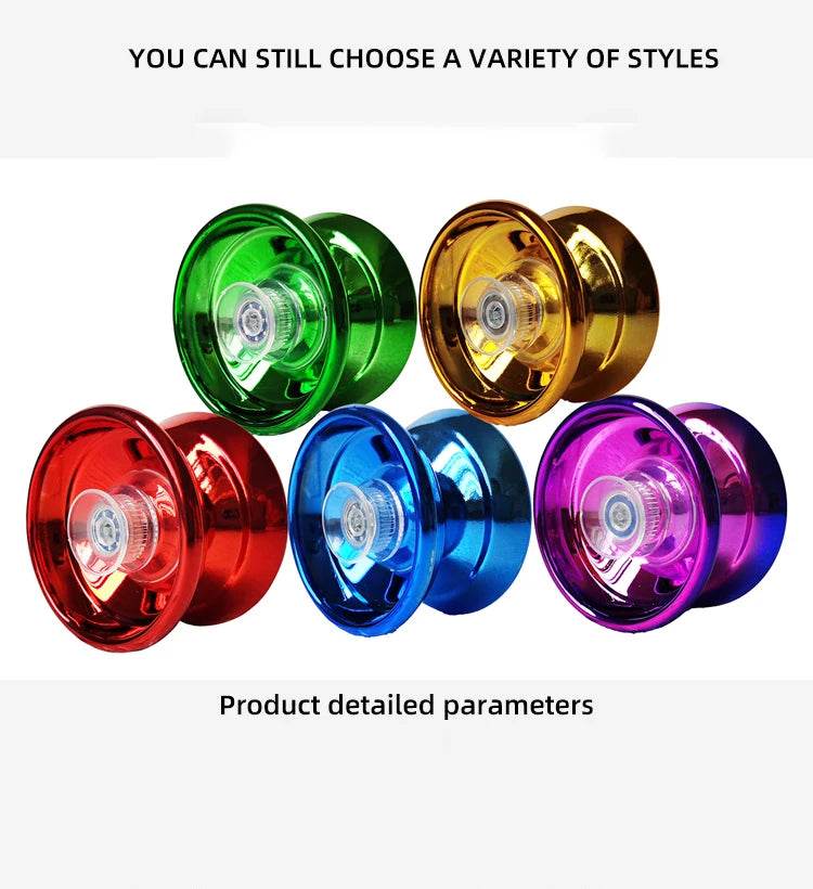 Children Beginners Professional Aluminum Metal Yoyo Ball Competitive Yoyoball Adult Kids Yoyoyoball with Accessories - ToylandEU