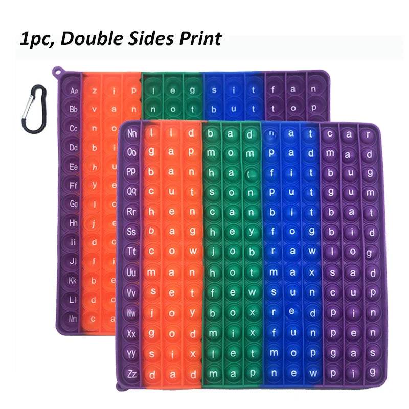 Children CVC Word Spelling Game Silicone Fidget Toy Set - ToylandEU