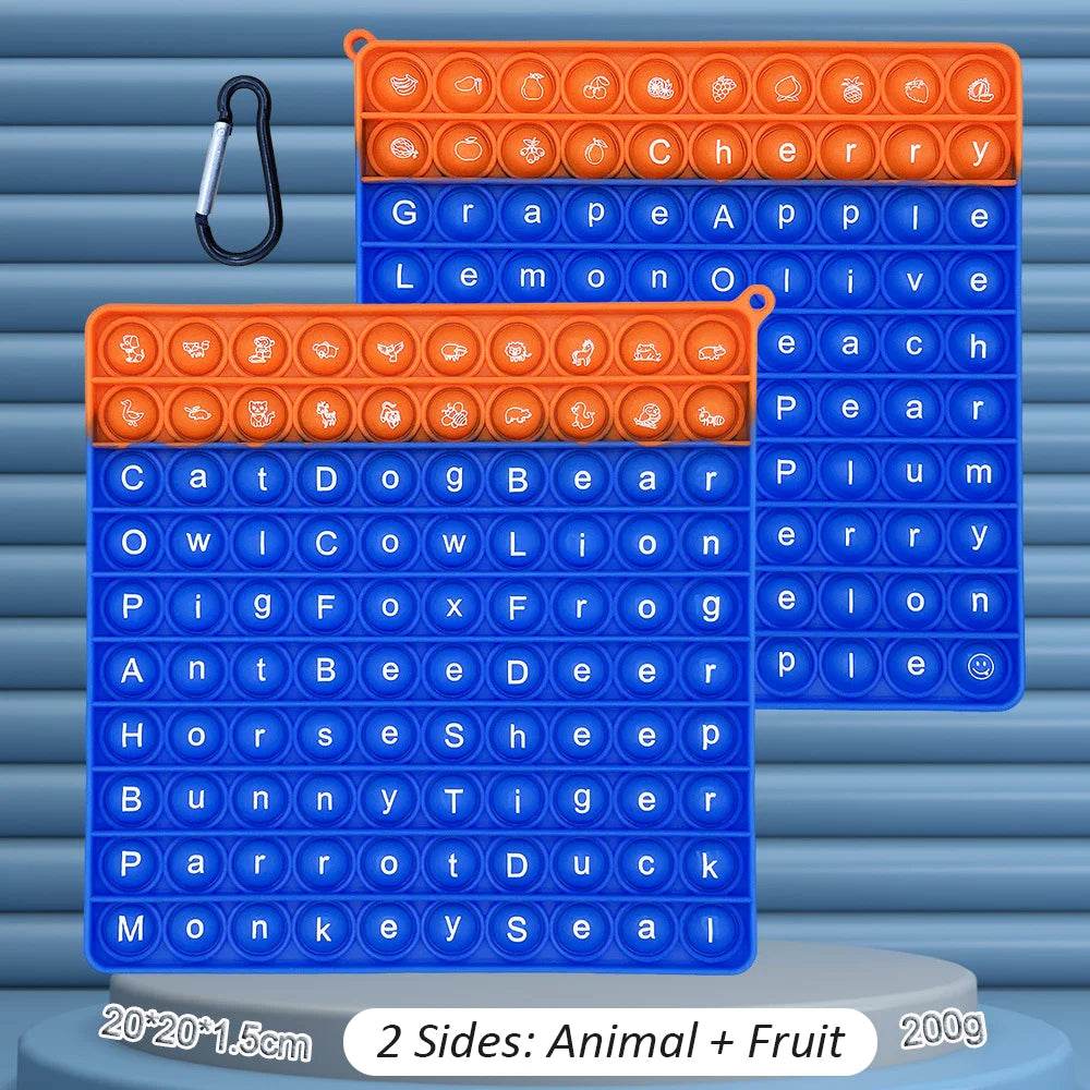 Children CVC Word Spelling Game Silicone Fidget Toy Set - ToylandEU