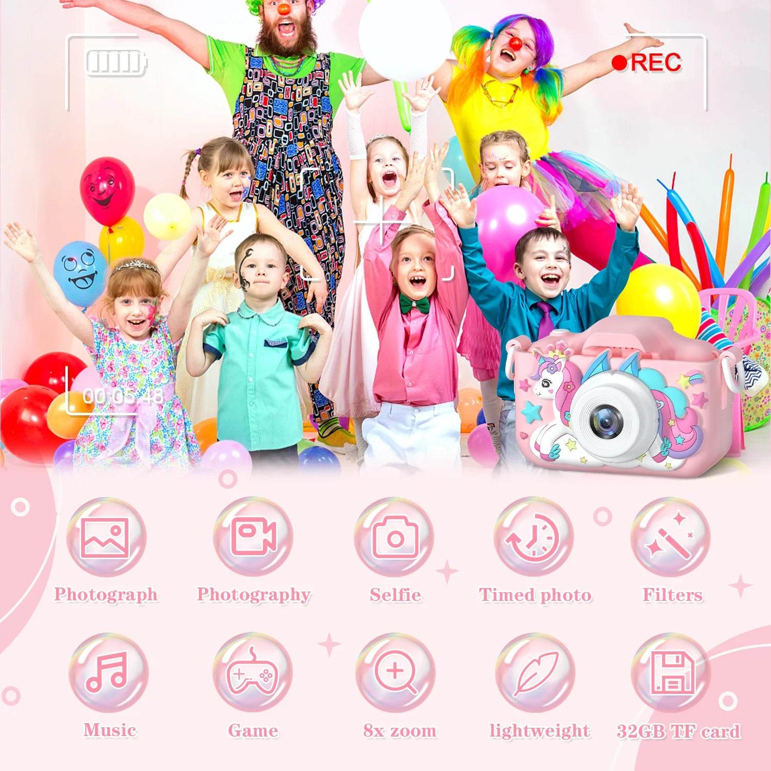 Children Camera 1080P HD Toddler Digital Video Camera - ToylandEU