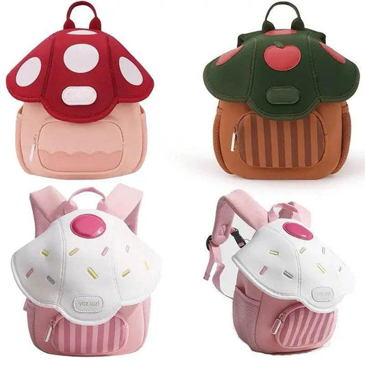  Children Cute Backpack Boys Girls Mushroom Style Schoolbag Kindergarten Preschool Baby Bag Kids Casual Soft Shoulders Pack -  ToylandEU™