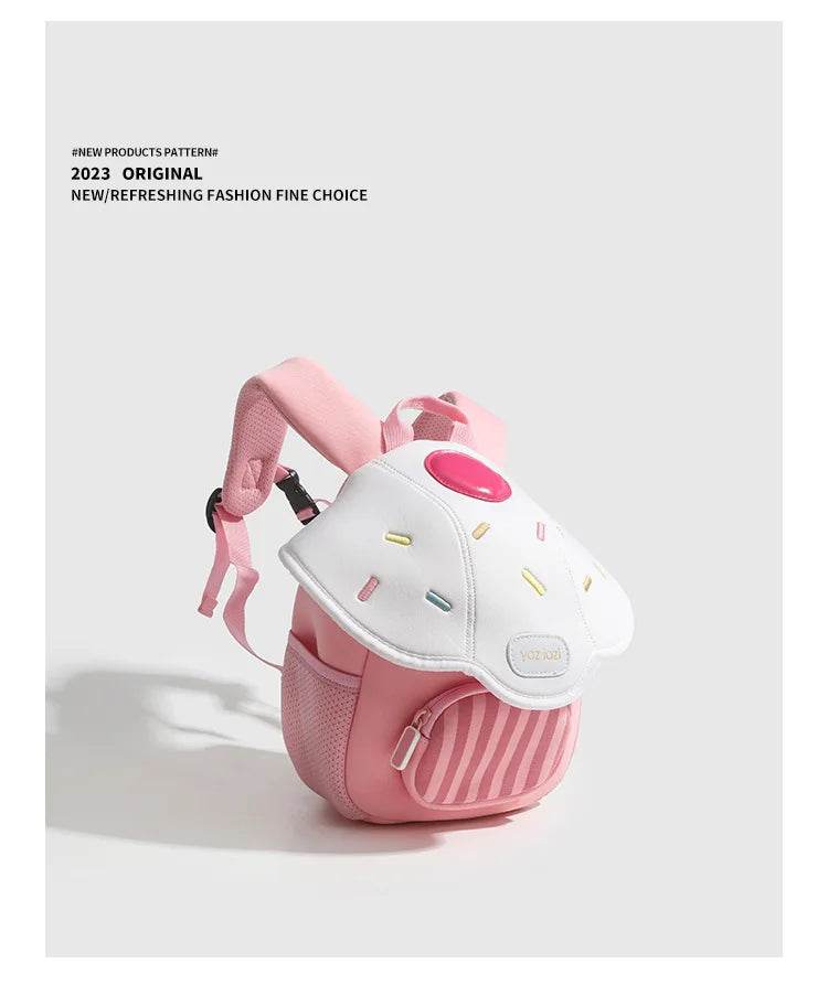 Children Cute Backpack Boys Girls Mushroom Style Schoolbag Kindergarten Preschool Baby Bag Kids Casual Soft Shoulders Pack - ToylandEU