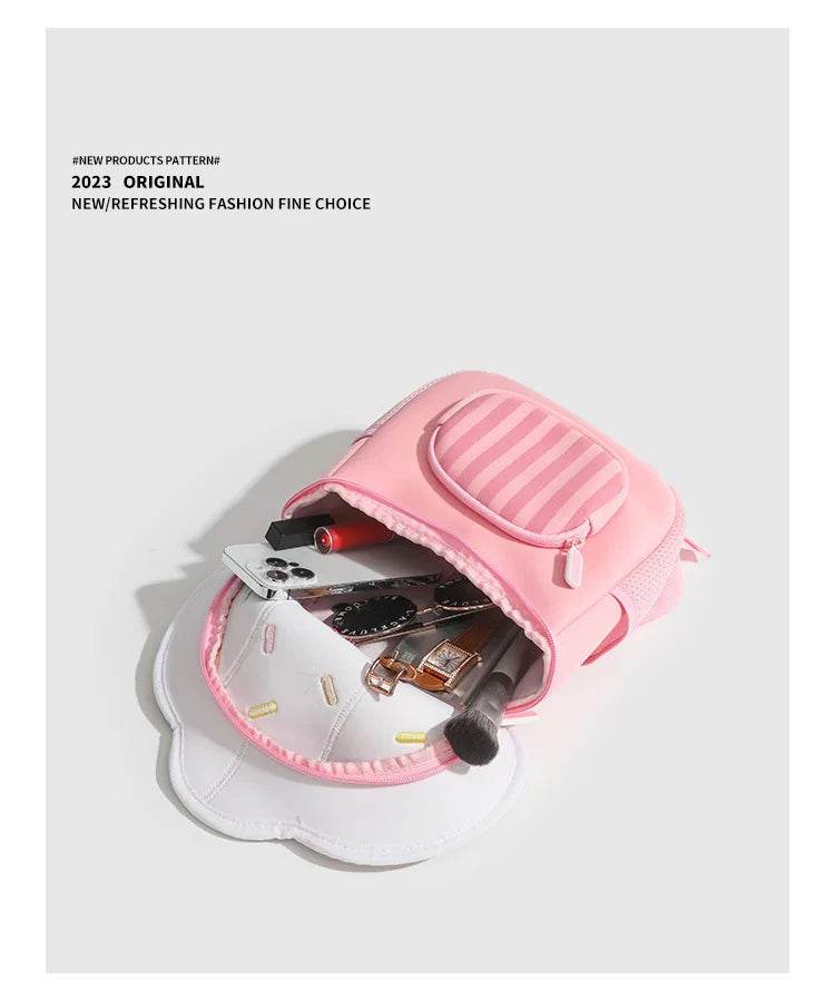 Children Cute Backpack Boys Girls Mushroom Style Schoolbag Kindergarten Preschool Baby Bag Kids Casual Soft Shoulders Pack - ToylandEU