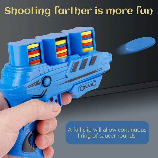Children Flying Saucer Guns Carrot Flying Disc Launcher - ToylandEU