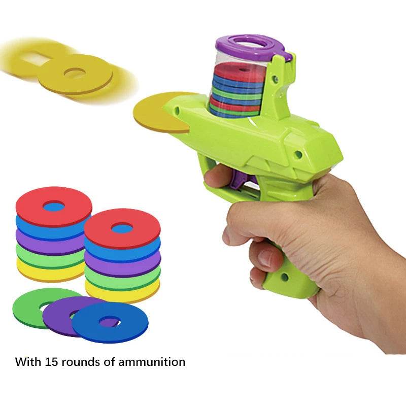 Children Flying Saucer Guns Carrot Flying Disc Launcher - ToylandEU