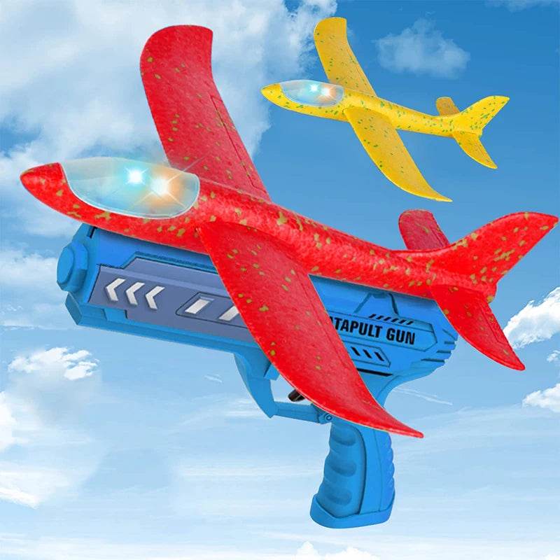 Children Foam Plane Launcher Toy Outdoor Catapult Gun - ToylandEU
