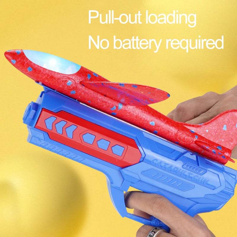Children Foam Plane Launcher Toy Outdoor Catapult Gun - ToylandEU