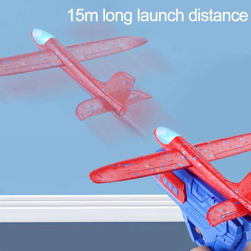 Children Foam Plane Launcher Toy Outdoor Catapult Gun - ToylandEU