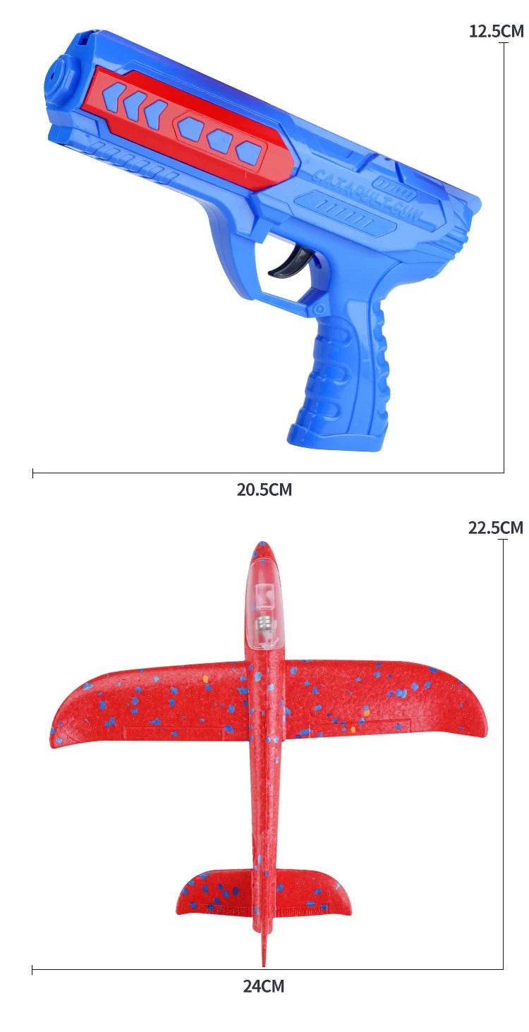 Children Foam Plane Launcher Toy Outdoor Catapult Gun - ToylandEU