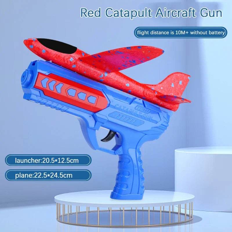 Children Foam Plane Launcher Toy Outdoor Catapult Gun - ToylandEU