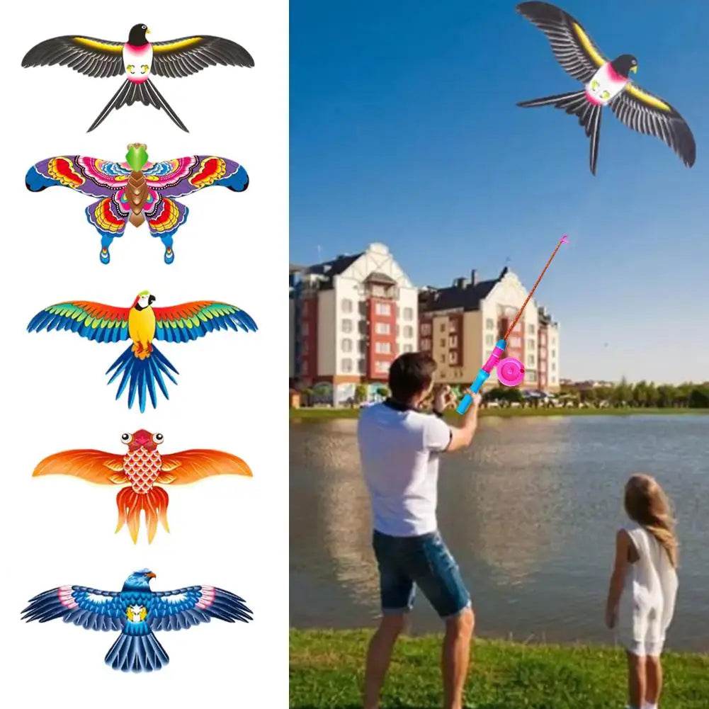 Children Kite Toy Cartoon Eagle Foldable Mini Kite Fun - ToylandEU