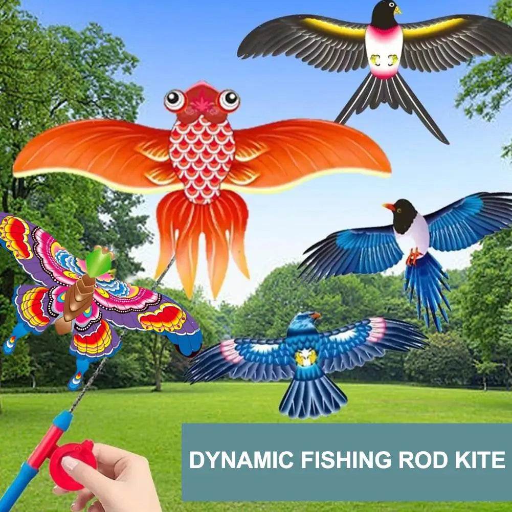 Children Kite Toy Cartoon Eagle Foldable Mini Kite Fun - ToylandEU