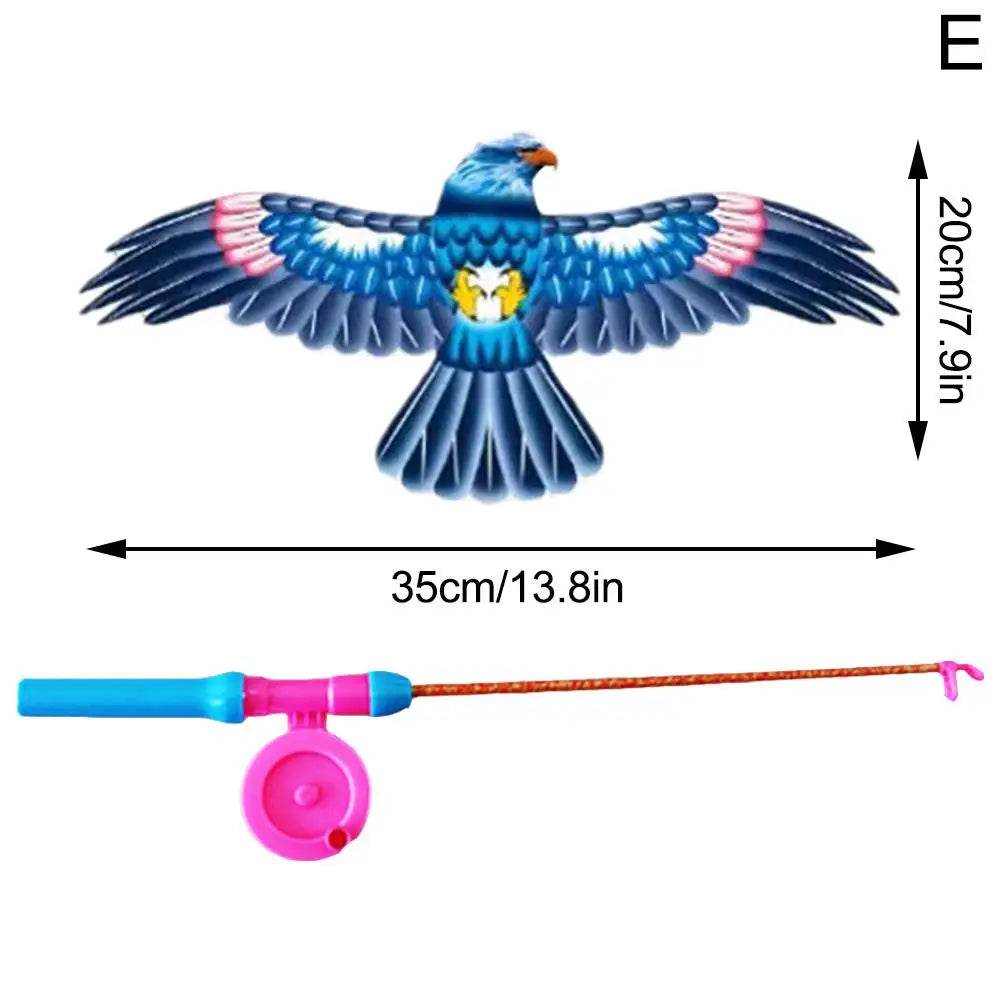 Children Kite Toy Cartoon Eagle Foldable Mini Kite Fun - ToylandEU