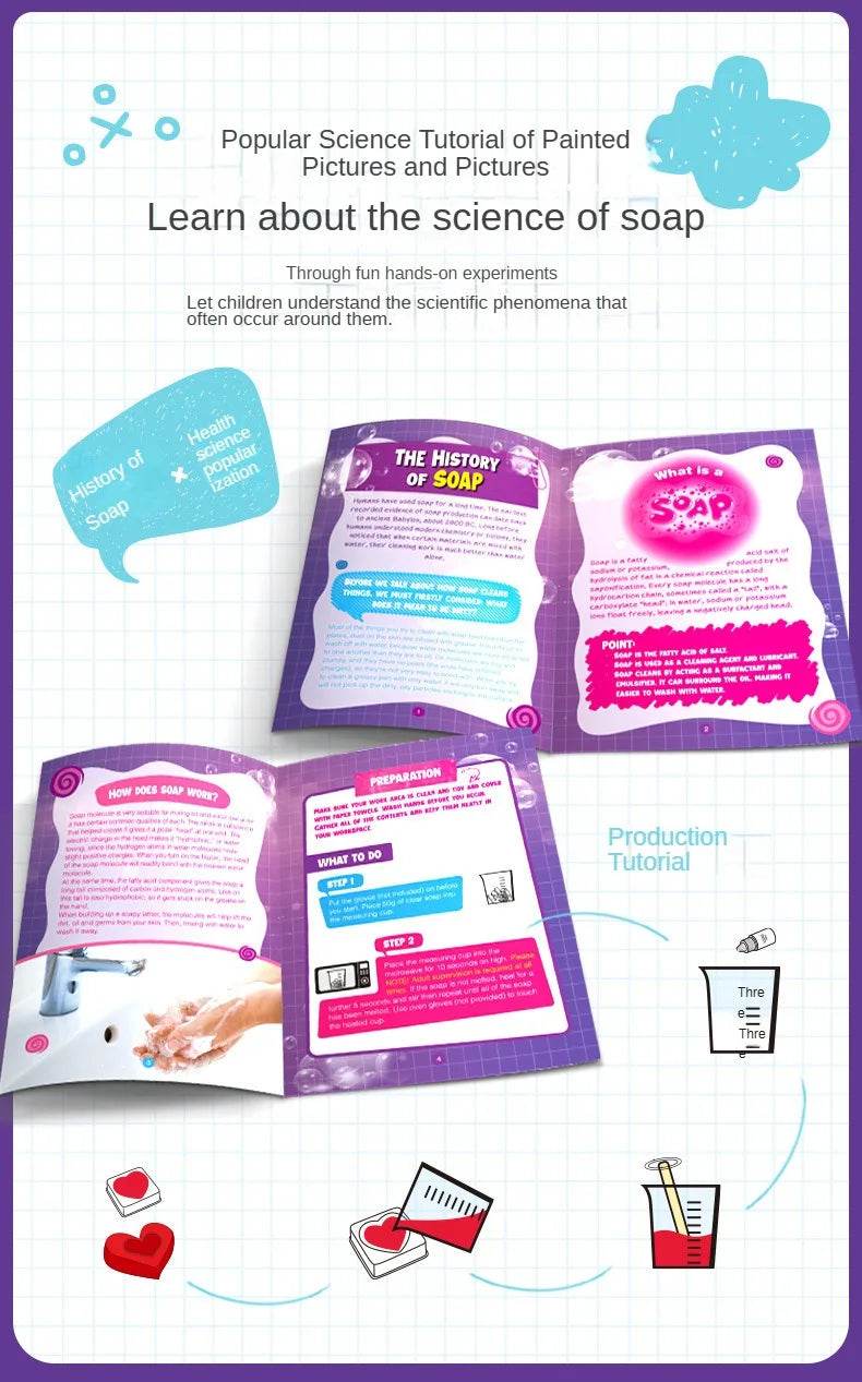 Children Magic Science Experiment Kit Handmade DIY Soap STEAM Educational Teaching Aids for Kids - ToylandEU