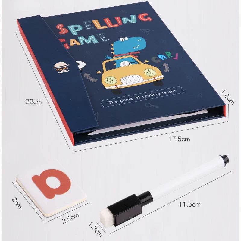 Children Magnetic Spelling Word Books Kids Montessori Game Learning Education English Writing Teaching Aids Alphabet Wooden Toys - ToylandEU