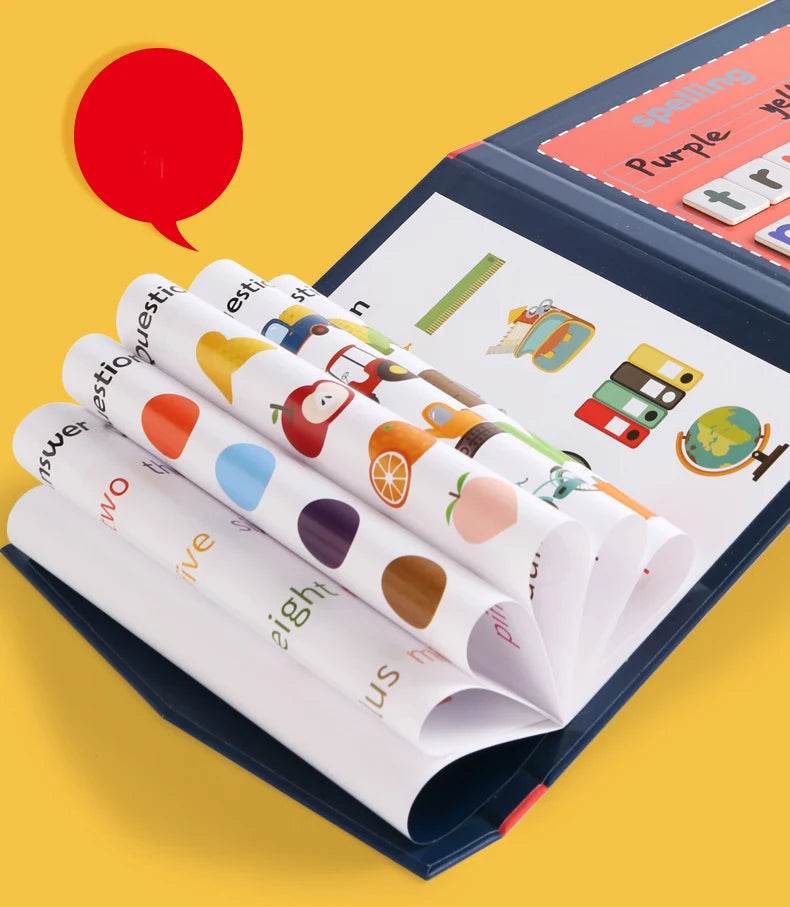 Children Magnetic Spelling Word Books Kids Montessori Game Learning Education English Writing Teaching Aids Alphabet Wooden Toys - ToylandEU