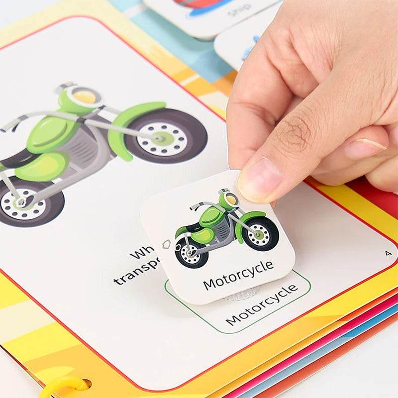 Children Early Education Quiet Busy Paste a Book Baby DIY Puzzle Sticker Montessori Toy Portable Educational Toy Sticker Book - ToylandEU