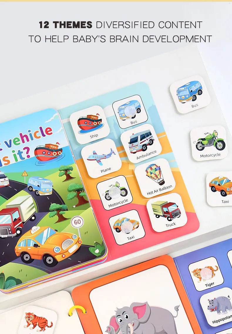 Children Early Education Quiet Busy Paste a Book Baby DIY Puzzle Sticker Montessori Toy Portable Educational Toy Sticker Book - ToylandEU