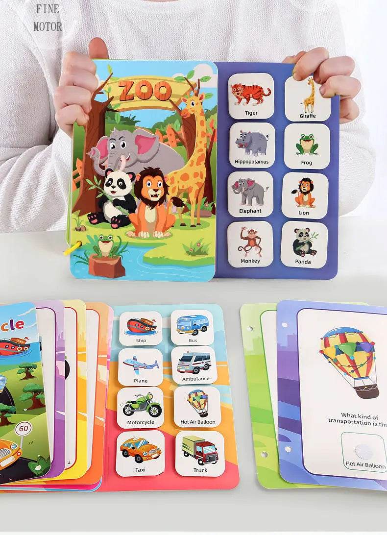 Children Early Education Quiet Busy Paste a Book Baby DIY Puzzle Sticker Montessori Toy Portable Educational Toy Sticker Book - ToylandEU
