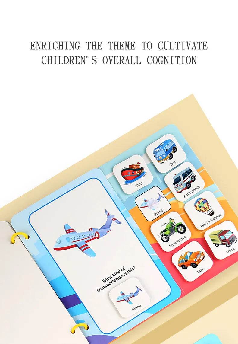 Children Early Education Quiet Busy Paste a Book Baby DIY Puzzle Sticker Montessori Toy Portable Educational Toy Sticker Book - ToylandEU