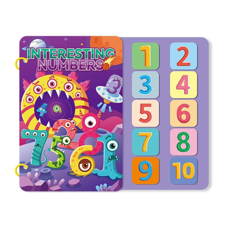 Children Early Education Quiet Busy Paste a Book Baby DIY Puzzle Sticker Montessori Toy Portable Educational Toy Sticker Book - ToylandEU