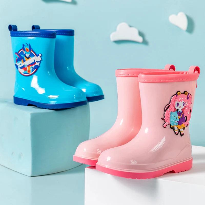 Children Pvc Rain Boots | Waterproof Slip-On | Toylandeu™