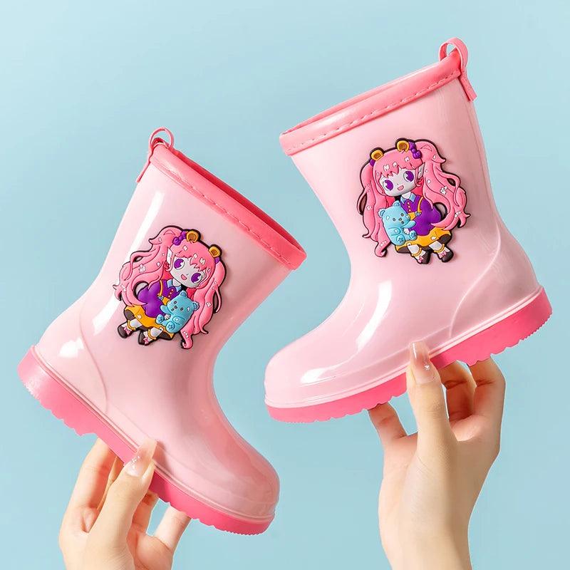Children Pvc Rain Boots | Waterproof Slip-On | Toylandeu™