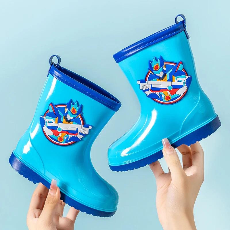 Children Pvc Rain Boots | Waterproof Slip-On | Toylandeu™