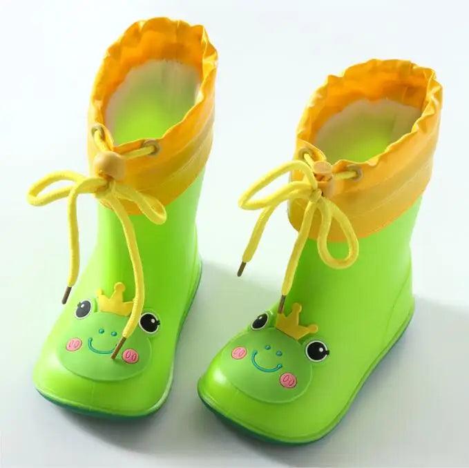 Children Rain Boots | Cartoon Animal Warm Liner | Toylandeu