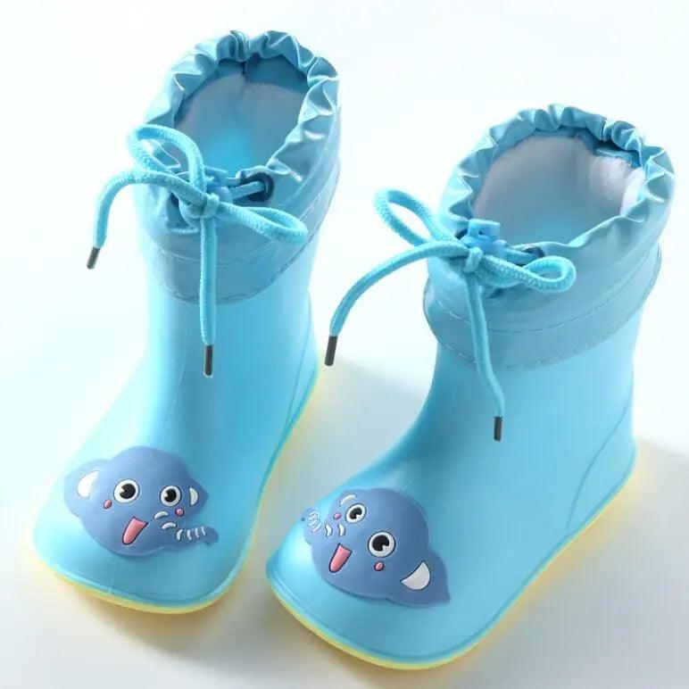 Children Rain Boots | Cartoon Animal Warm Liner | Toylandeu