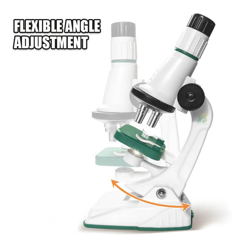 Children Science Biological 200x 600x 1200x Pocket Microscope Set Lab With LED Refined Instruments Montessori Education Toy - ToylandEU