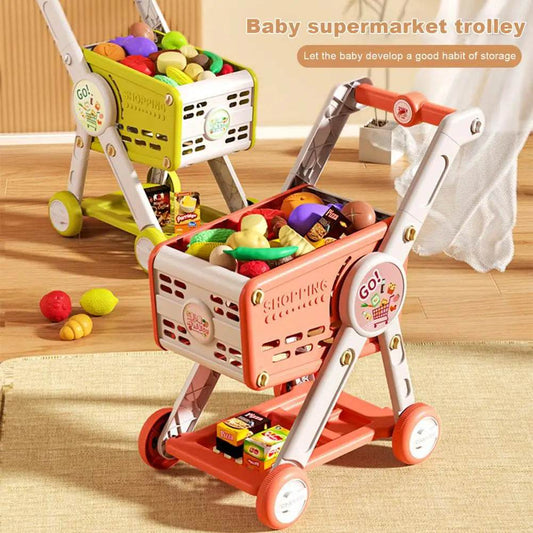 Children Shopping Cart Role-playing Kids Shopping Cart Toy - ToylandEU