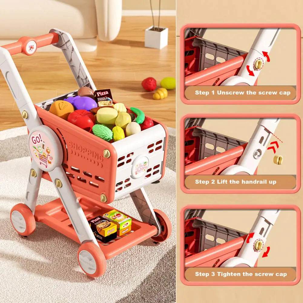 Children Shopping Cart Role-playing Kids Shopping Cart Toy - ToylandEU