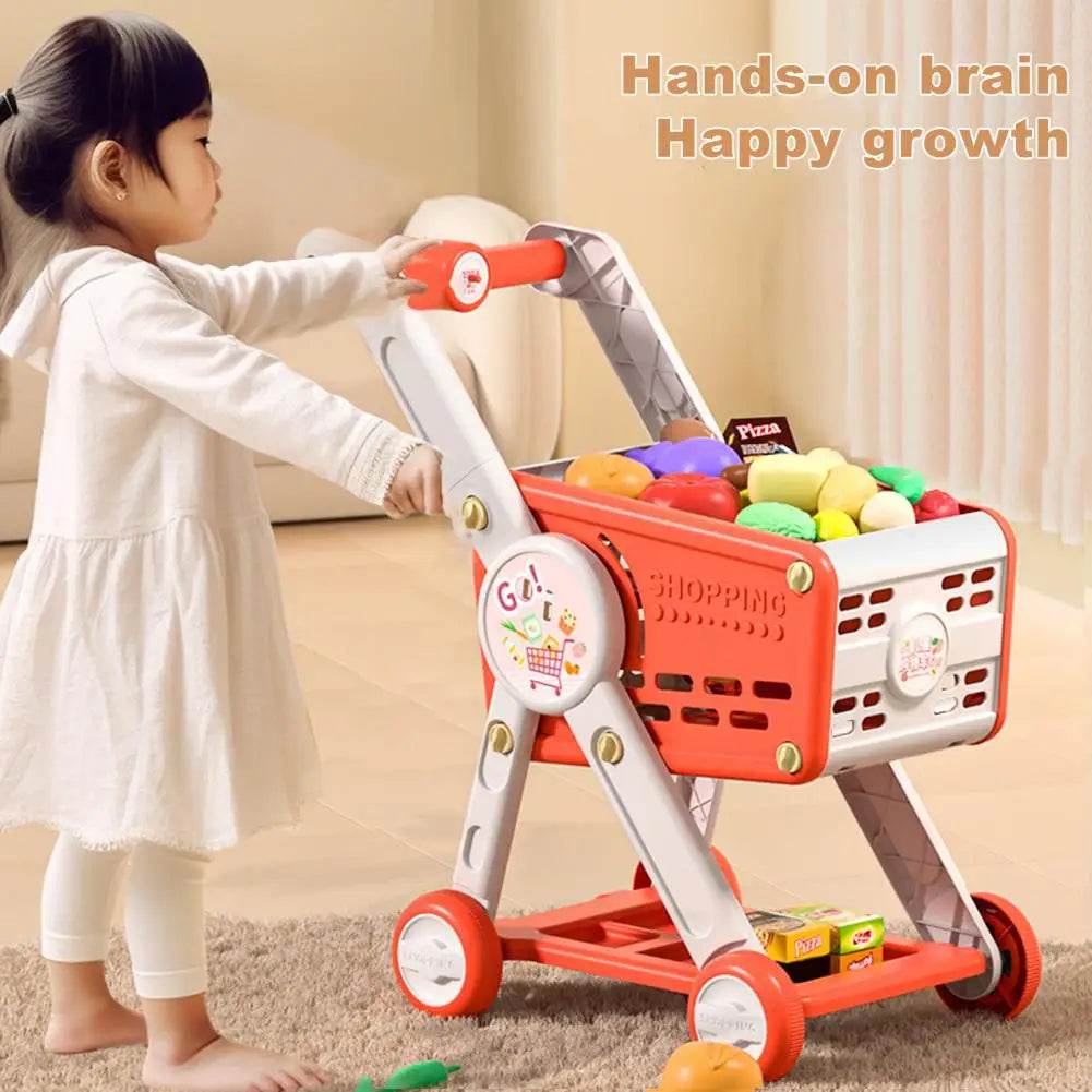 Children Shopping Cart Role-playing Kids Shopping Cart Toy - ToylandEU