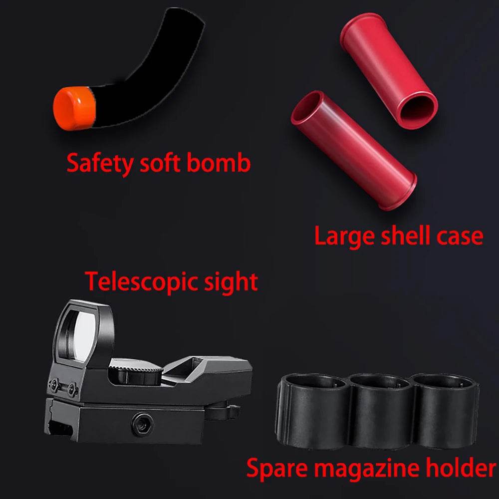 Children Toy S686 Shotgun Soft Bullet Pistol for Teens - ToylandEU