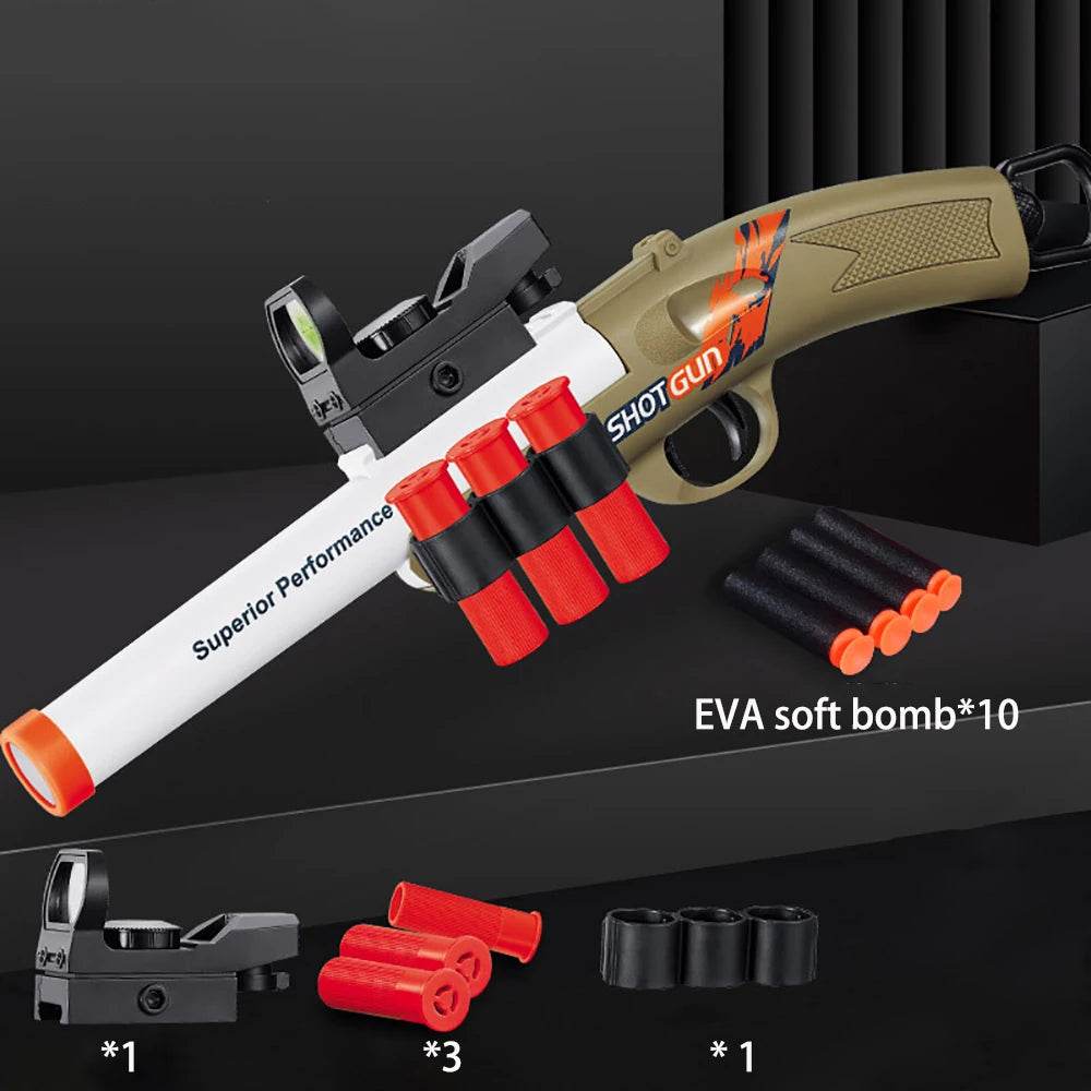 Children Toy S686 Shotgun Soft Bullet Pistol for Teens - ToylandEU