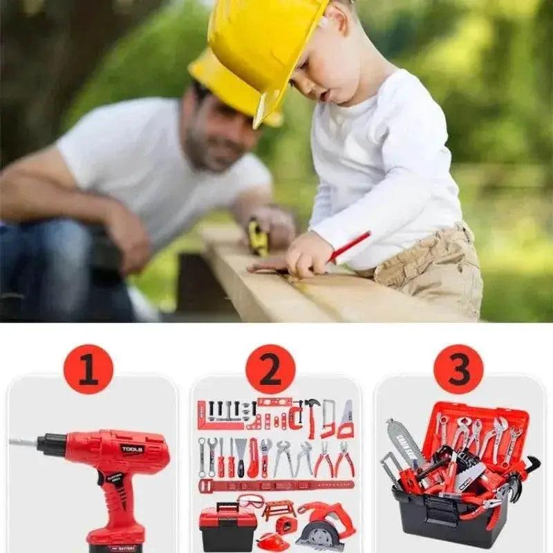  Children Toy Tool Kits Engineer Set Electric Drill Gift -  ToylandEU™