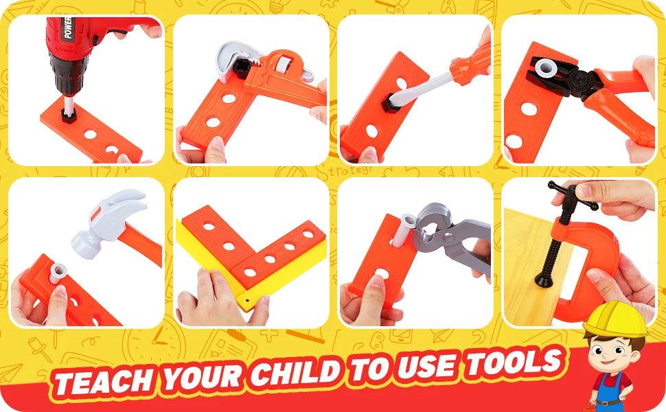 Children Toy Tool Kits Engineer Simulated Repair Tool Set - ToylandEU