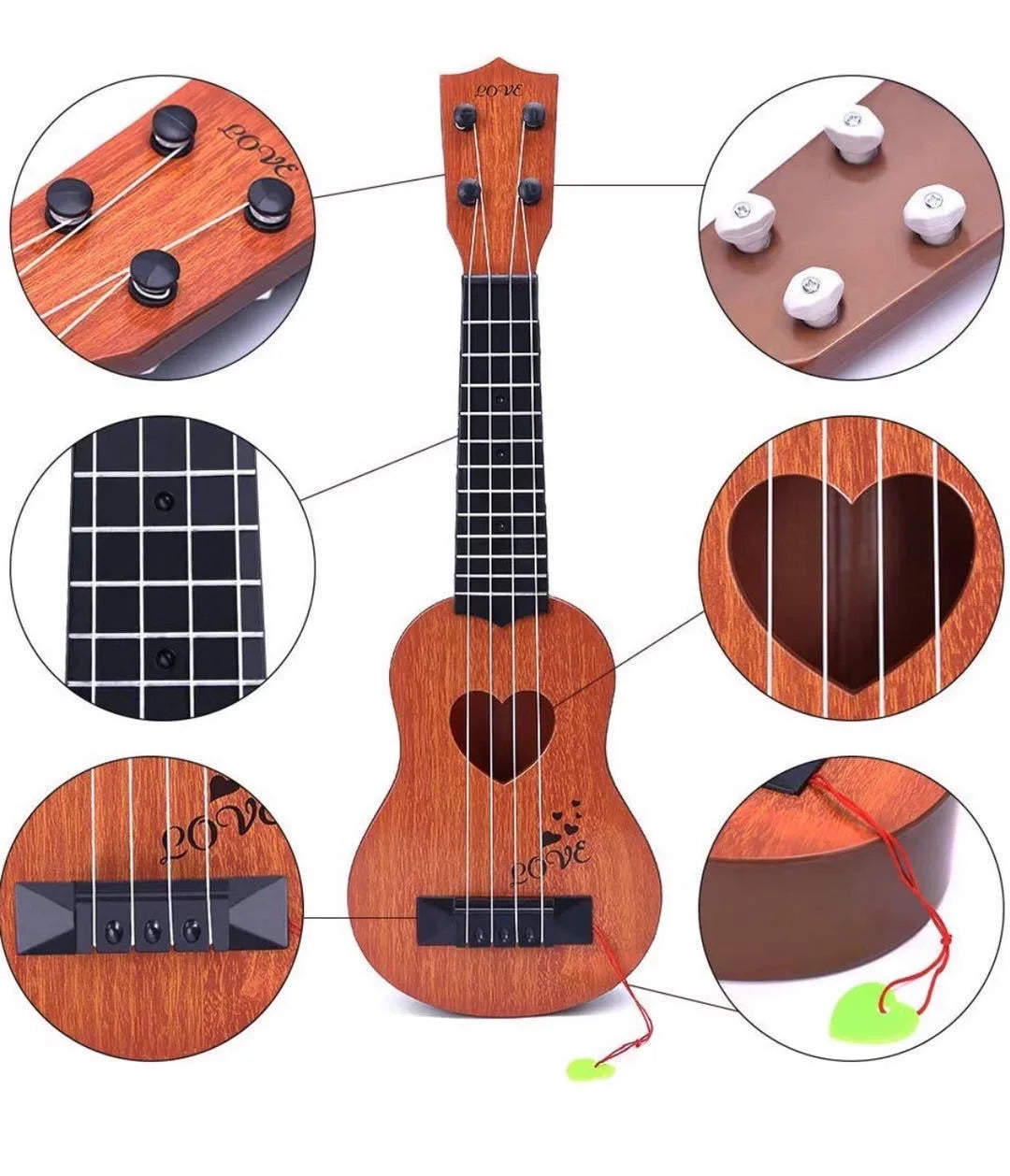 Children Ukulele Music Toy 4 Strings Learning Instrument for Kids - ToylandEU