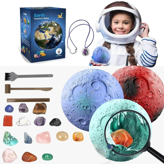  Children's Archaeology Digging Treasure Planet Gem Ore Exploration of The Solar System Mining Science Education Educational Toys -  ToylandEU™