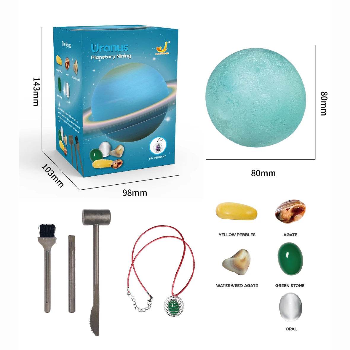 Children's Archaeology Digging Treasure Planet Gem Ore Exploration of The Solar System Mining Science Education Educational Toys - ToylandEU